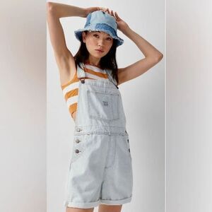 NWT- Levi Denim Short Overhauls - XL